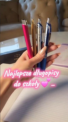NAJLEPSZE DŁUGOPISY DO SZKOŁY #szkoła #studia #sprawdzian #egzamin #zakazanydlugopis #markawłasna