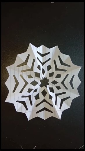 DIY easy snow flake tutorial #shortvideo #shorts #craft #papercraft #diy