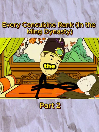 Every Concubine Rank in the Ming Dynasty: From First Attendant to Noble Lady