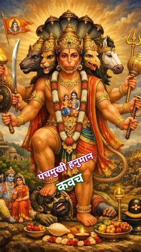 पंचमुखी हनुमान कवच 🙏#shorts #bhakti #bhajan #status #hanuman #kavach #viralvideo #trending #ytshorts