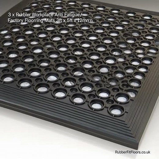 Rubber Workplace Anti-Fatigue Mats | HEAVY-DUTY