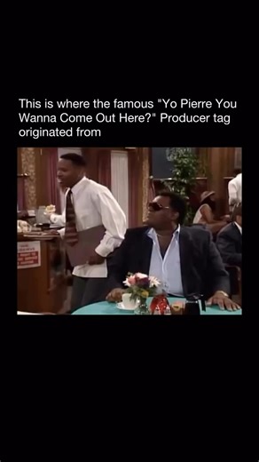 purely history on Instagram: "Did you know? 💭 The phrase “Yo Pierre, you wanna come out here?” grew into one of the most instantly recognizable producer tags in modern hip hop, serving as a clear signal that a beat was made by Pierre Bourne. Hearing it at the start of a track became an immediate cue for listeners, setting the tone before the music even dropped. The line traces back to a 2017 episode of The Jamie Foxx Show, where Jamie Foxx calls out to a character named Pierre who is off screen