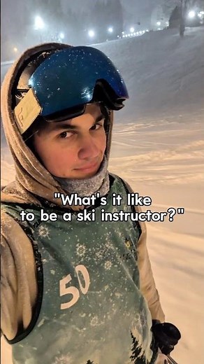 What's it like to be a ski instructor? 🤔 #ski #skiing #snowboarding