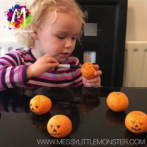 141K views · 19 reactions | JACK O LANTERN ORANGES  Kids art, craft and activity ideas - Messy Little Monster More halloween crafts and full details - https://www.messylittlemonster.com/search/label/Halloween | Kids art, craft and activity ideas - Messy Little Monster | Facebook
