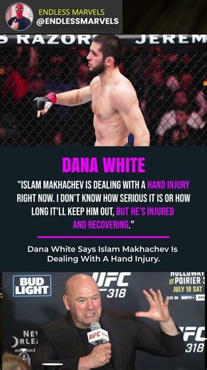 Islam Makhachev Is Injured? 🔥 #ufc