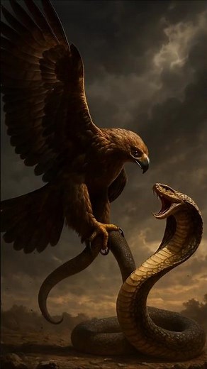 Eagle vs King Cobra – Nature’s Ultimate Duel!🦅⚔️🐍 Who wins this wild fight?