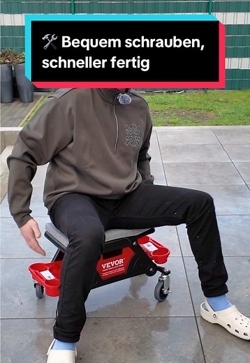 VEVOR Werkstatt-Hocker: Bequem, schnell und praktisch