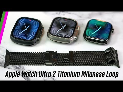 Apple Watch Ultra 2 Titanium Milanese Loop // Up-Close Details!