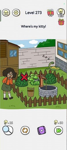 Brain out 2 Level 273 Puzzle solved 👍 Where's my kitty! #braintestsolution #braingames