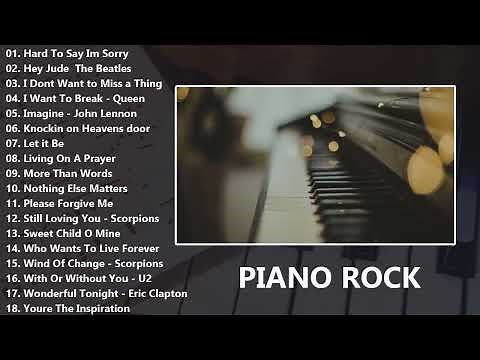 Rock Instrumental Music - Piano covers of rock popular songs 2023 || Full Album||