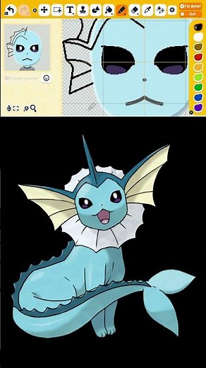 How to make Vaporeon from Pokemon #vaporeon #pokemon