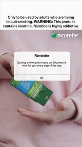 32 reactions | Just a friendly reminder that when the quitting gets hard, NICORETTE® is here for you. #NicoretteCA Stop Smoking Aid for adults 18 years+. Reduces nicotine cravings. To be sure a NICORETTE® product is right for you, always read and follow the label. © Kenvue Canada Inc. 2025 | Nicorette Canada | Facebook