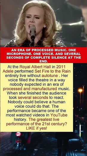 Adele Sang Set Fire to the Rain Live Without Autotune and Nobody Could Believe It