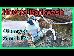 How to Backwash Sand Filter above ground pool: Bestway Filter Cleaning