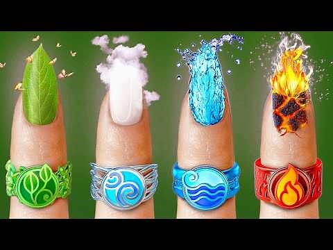 WE ADOPTED FOUR ELEMENT KIDS || Growing Up Challenge! Cool Tricks & Hacks by 123 GO!