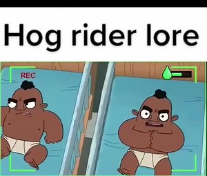 #clashroyale #clashofclans #clashroyalememes #fyp #hogrider Did someone say hog rider-👨🏿 Yea-🐗