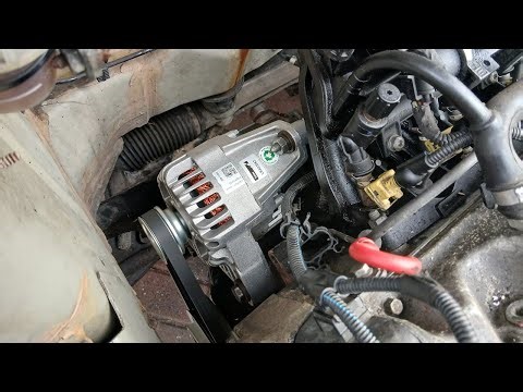How to replace an alternator on a Fiat Panda 2003-2012 169 1.1 #fiatpanda