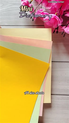 Mini Dictionary For School Project |How to make a dictionary| Creativity Corner #shortvideo #shorts