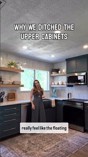Floating Shelves Made This Lakehouse Kitchen Shine