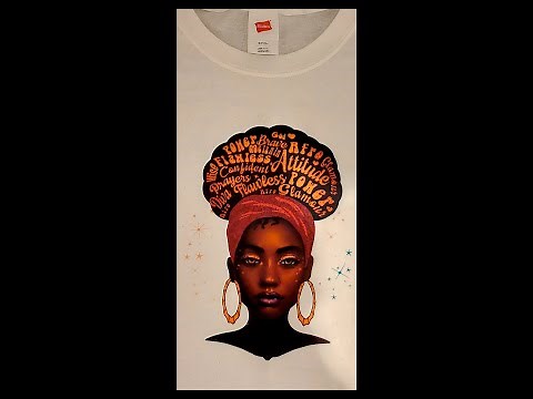 Sublimation onto 100% Cotton T-shirt using clear matte htv