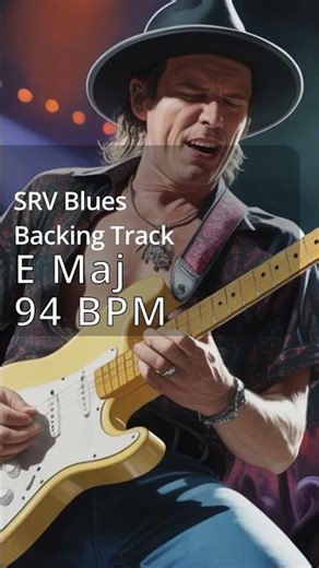 Slow SRV-Style Blues in E – 94 BPM Backing Track #guitarlessons #bluesguitar #practicetrack