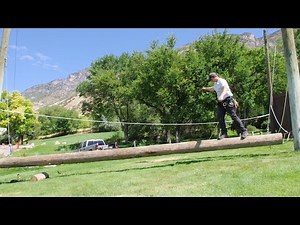 Ropes Course Element | Swinging Log