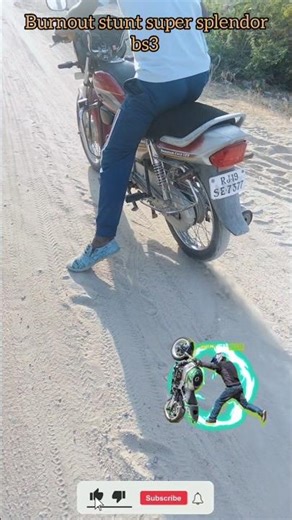 JaiDevravlog burnout stunt old model super Splendor bs3 #Viral this shorts