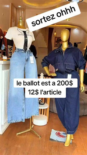 Pièces à partir de 12 $ — Ballot à 200 $ disponible en RDC