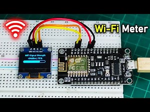 Wifi Signal Strength Meter OLED Display With ESP8266 || WiFi Signal Scanner Monitor or Checker