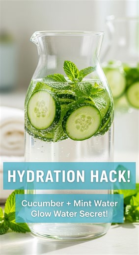 1.1K views | The easiest hydration hack! How to make refreshing cucumber mint infused water overnight. Your "spa water" is ready when you wake up! | Natural Method | Facebook