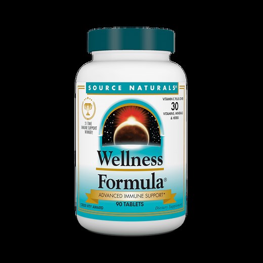 Source Naturals Wellness Formula Bio-Aligned Vitamins & Herbal Defense - Immune System Support Supplement & Immunity Booster* - 90 Tablets