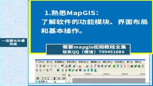 MapGIS入门到精通视频教程：实战案例解