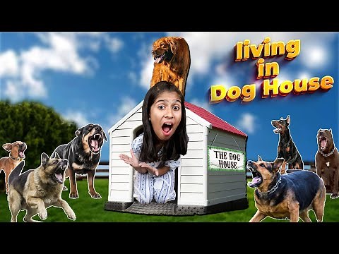 Living In Dog House For 24 Hours ** SCARY**