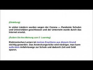B2 Schreiben Teil 1 E Learning