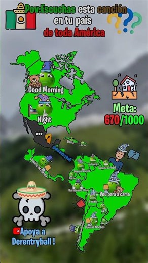 Pov:Escuchas está canción en tu país de toda América #map #mapping #mapper #countryballs #geography