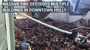 39K views · 1K reactions | Amoung the impacted buildings were Battle Alley Arcade Antiques, Andy’s Place, The Moose Lodge, and the Holly Hotel. The community mourns these historic businesses in the aftermath of the disater. | MLive.com | Facebook