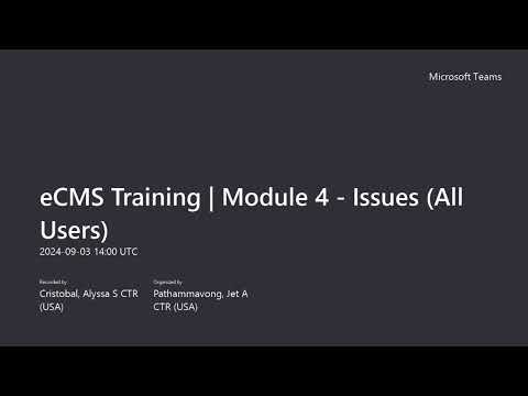 Module 04: Issues