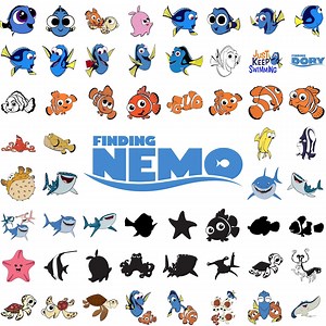 Finding Nemo SVG PNG Bundle, Nemo & Dory Clipart for Cricut, Ocean Friends Shirt Designs, Sublimation Files, Instant Download - Etsy
