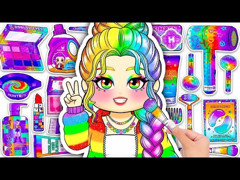Oddly Satisfying ASMR💖KPOP DEMON HUNTERS Rumi Roblox Rainbow Skincare + Makeup💐Blind Bag Unboxing 4K