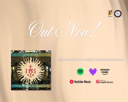 Lenten Gospel Acclamation by Himig Heswita feat. Bukas Palad Music Ministry, is composed by Dom Bulan SJ, arranged by Miggi Angangco. This single is now available on all digital streaming platforms! 🎧 Listen to the track here: https://found.ee/lenten_gospel And great news to those who will join in Himig Heswita's album launch! This song is part of their new album - Place Me With Your Son, a new mass setting by Himig Heswita. There will be workshop during the launch, and this is one of the songs