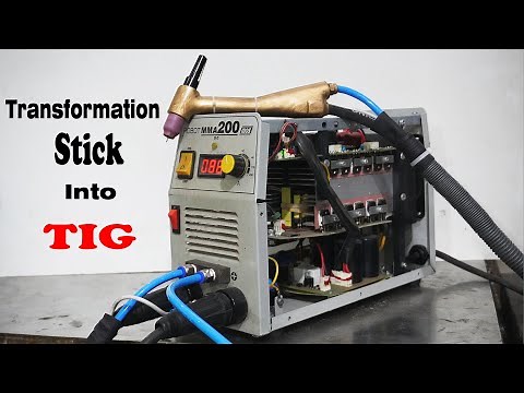 Amazing !! Transformation of Arc/Stick welding Machine into TIG welding machine. Hybrid welder 👨‍🏭