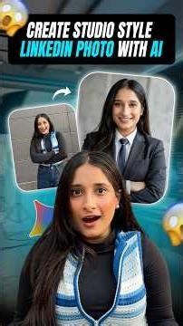 Create LinkedIn Profile Picture with AI in Seconds! 🤯 #linkedin #ai #aivideo