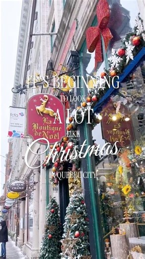 It's beginning to look a lot like Christmas in Quebec City 🎄🎅🏻 #quebec #holidayseason #christmastime