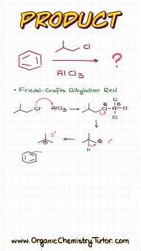 t-Butylbenzene Formation Step by Step #organicchemistry #mechanism