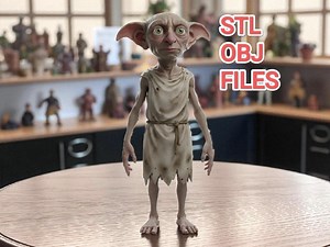 Dobby 3D Model : Dobby STL File , Harry Potter 3D Model , Harry Potter STL File , High Quality 3D Model , Dobby 3D Print File - Etsy