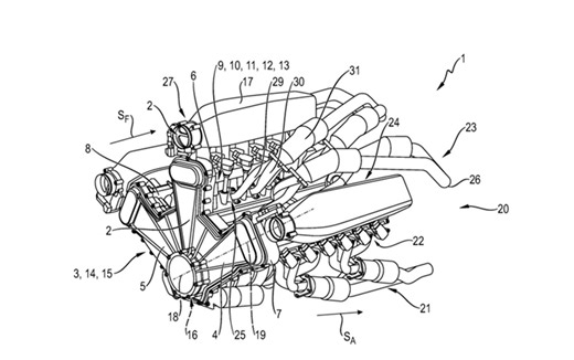 W18 Engine Patent: The Porsche Mission X Could Get a Massive New Internal Combustion Engine - Rennlist