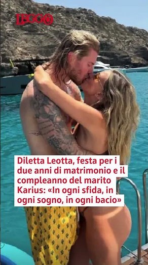 Diletta Leotta, festa per i due anni di matrimonio e il compleanno del marito Karius