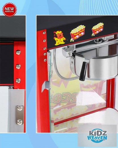 Samland 8OZ Popcorn Machine Maker with Warmer Deck 1350W