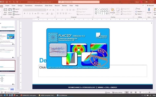 ITASCA Webinar_FLAC2D 9.0功能介绍及案例操作