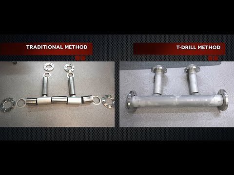Pipe joints Comparison: Traditional vs T-DRILL method